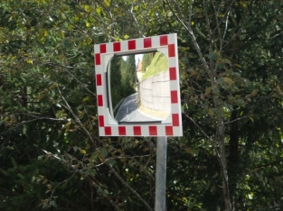 Verkeersspiegel Glas rechthoekig